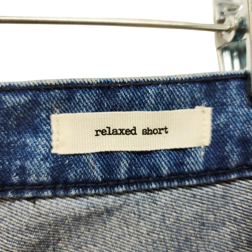 Jessica Simpson Brentwood Relaxed Denim Shorts Size 30 Distressed Blue Womens